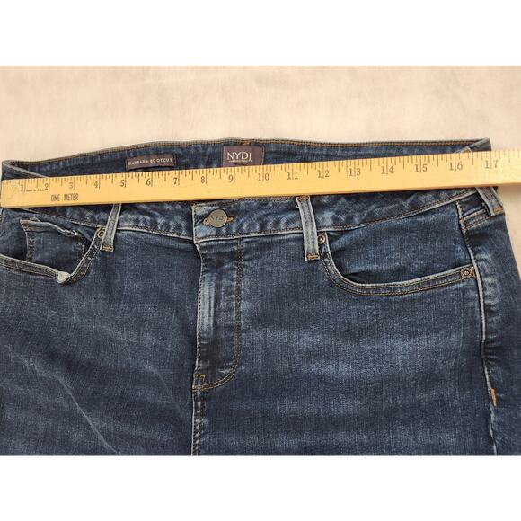 NYDJ Barbara Bootcut 16 Highrise Lift Tuck Technology Dark Wash Stretch Classic - Picture 7 of 9